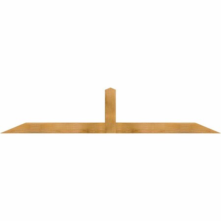 Ekena Millwork Portland Rough Sawn Timber Gable Bracket, Western Red Cedar, 84"W x 17"H x 4"D x 4"F, 5/12 Pitch GBW084X17X0404POR00RWR